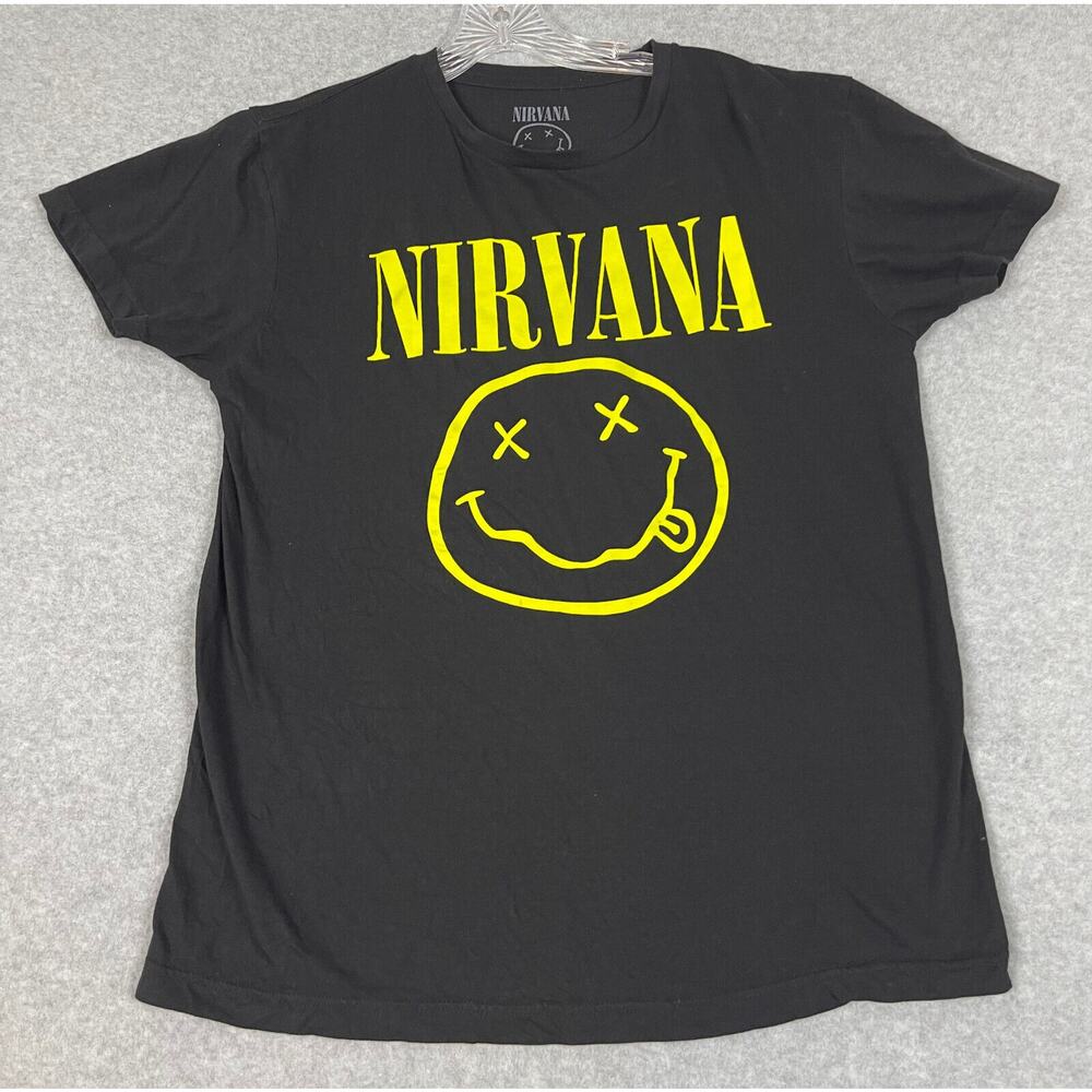 Nirvana Band Logo T Shirt‎ Size M Black